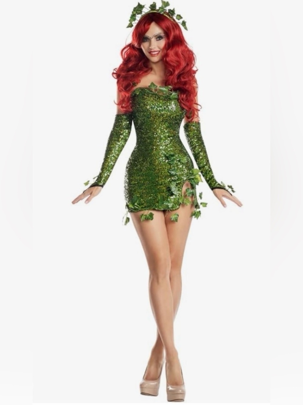 Party King Poison Ivy 4 Piece Costume